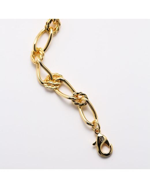 Miss Cecilia Metallic Chunky Twisted Chain Bracelet