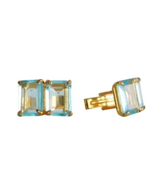 Bounkit Blue Andrew Cufflinks for men