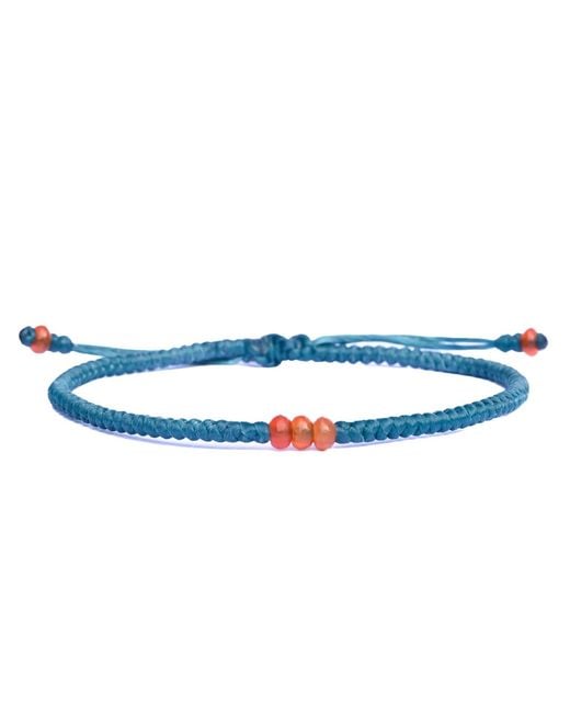 Harbour Uk Blue Elementum Onyx Rope Bracelet for men