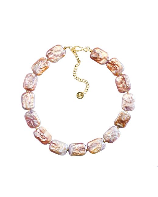 Adriana Pappas Designs White Peach Bellini Choker
