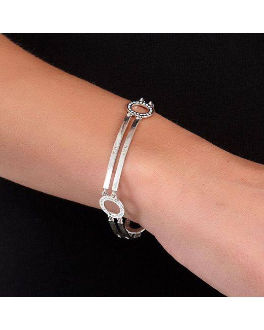 Lucy Quartermaine Metallic Art Deco Halo Bracelet