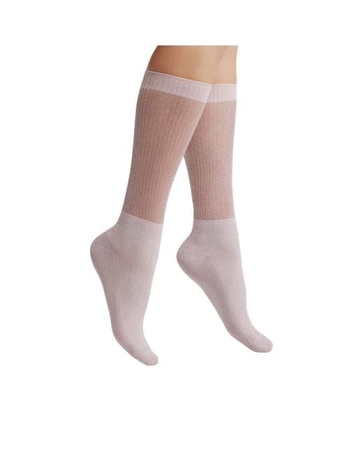 HIGH HEEL JUNGLE by KATHRYN EISMAN Pink Glitter Dance Socks