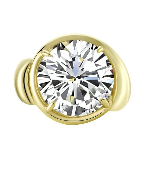 Onewildone Metallic Don'T Wait For Permission Statement Cocktail Ring