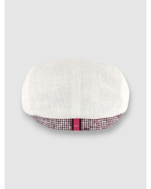 Mister Miller - Master Hatter White Albert's Capri Bakerboy Cap for men
