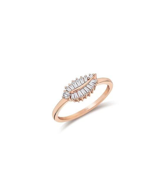 Reis Jewellery White The Leaf Ring