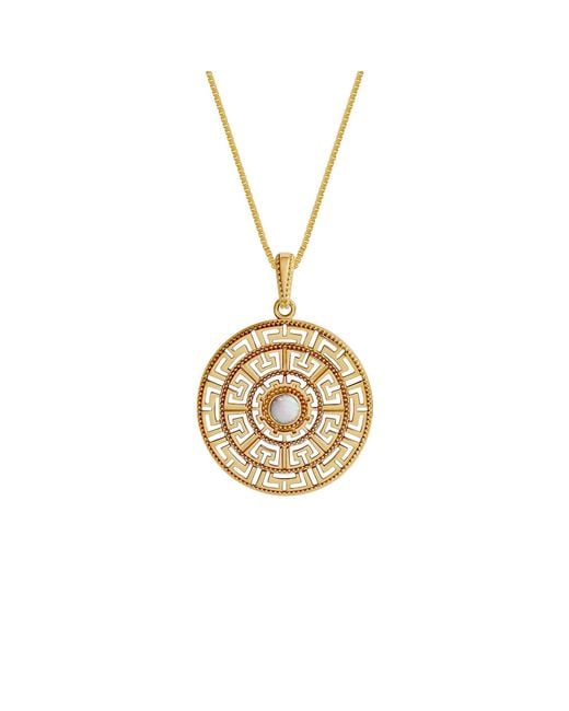 Karma and Luck Metallic Celestial Balance Opal Mandala Necklace