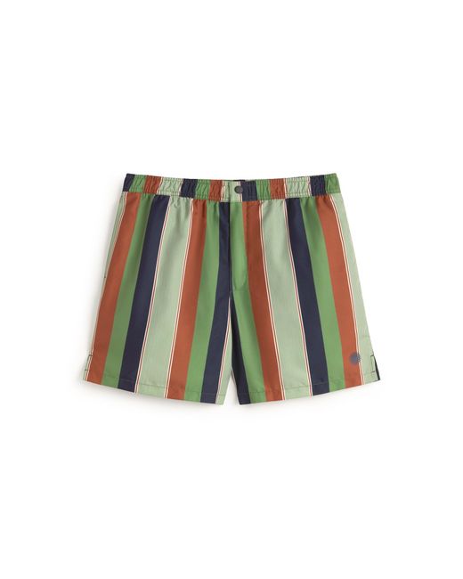 Thinking Mu Green Striped Swimsuit Liu for men
