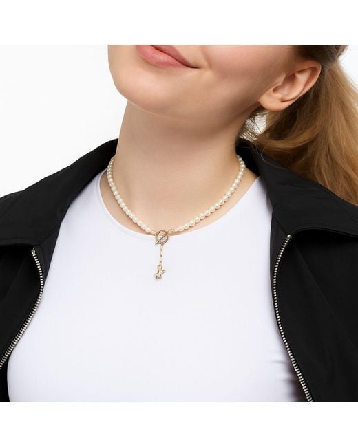 My Little Nature Metallic Freshwater Pearls Necklace