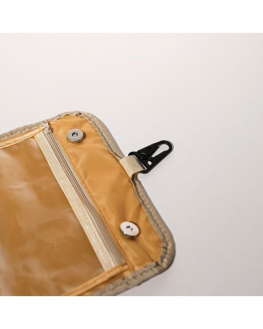 Pop Ups Brand White Toiletry Bag Taupe