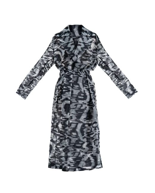The Ethos Studio Blue Raya Trench