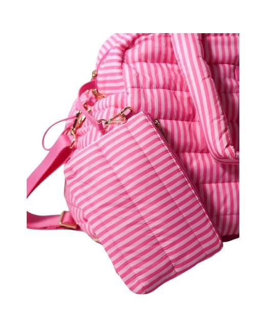 augustnoa Pink Jenna Palek Weekender Duffle
