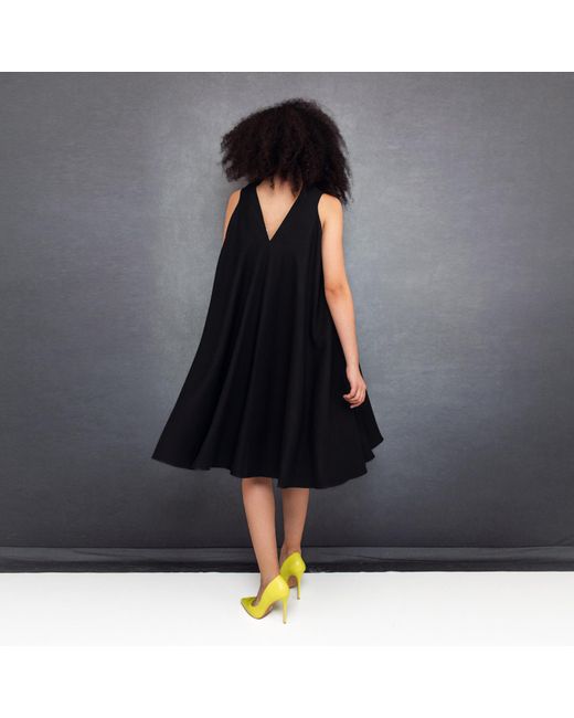 Bianca Popp Black Bell Dress Midi