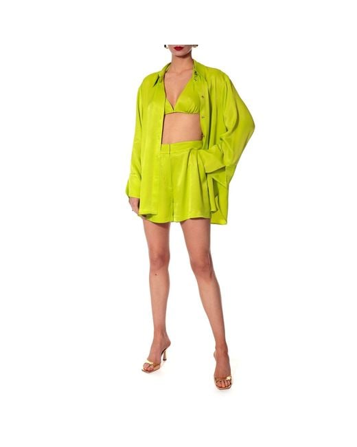 AGGI by HALEWSKI Green Jerry Lime Shorts