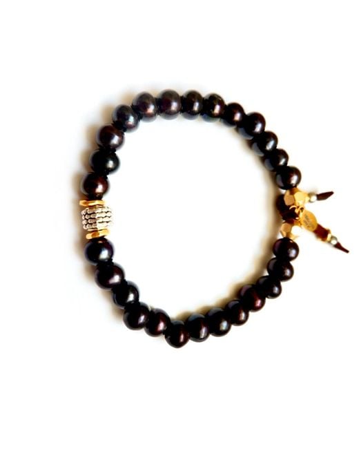 Persia Dona Jewelry Black Pearls Bracelet for men