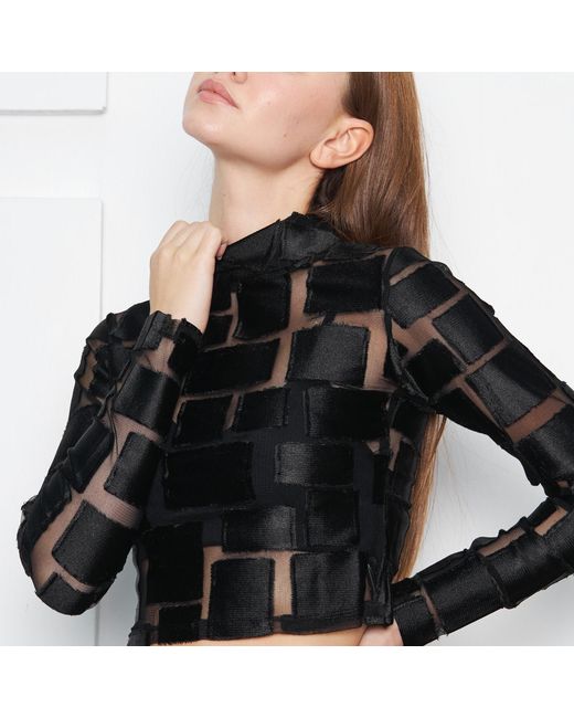 Ariana Bestepe Black Arelia Top