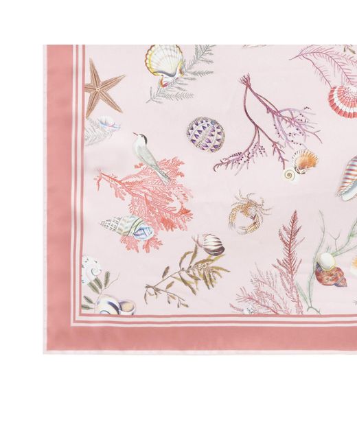 Fable England Fable Whispering Sands Lotus Pink Square Scarf