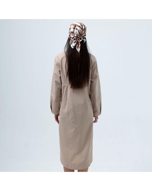 Thisisu Collection Natural Neutrals Jose Twist Shirt Dress