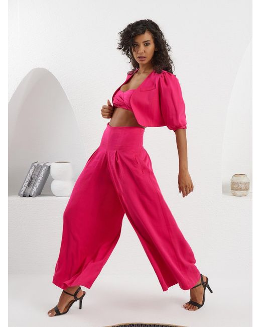 Lumina Eligma Pink The Palazzo Jacket