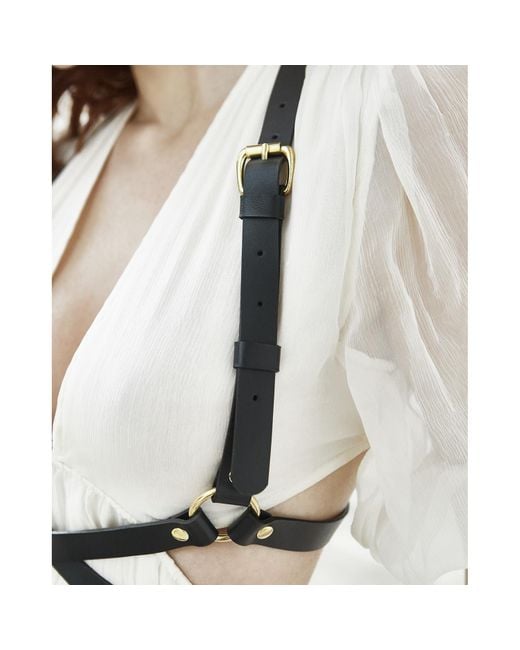 Badass & Goddess Leather Black Real Leather Harness Artemis