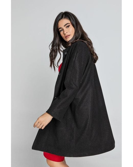 Conquista Black Blend Coat By