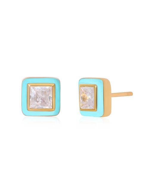 Preeti Sandhu Blue Enamel Studs
