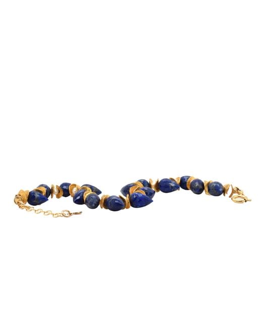 Lori Kaplan Design Blue Signature Lapis & Pearl Bracelet