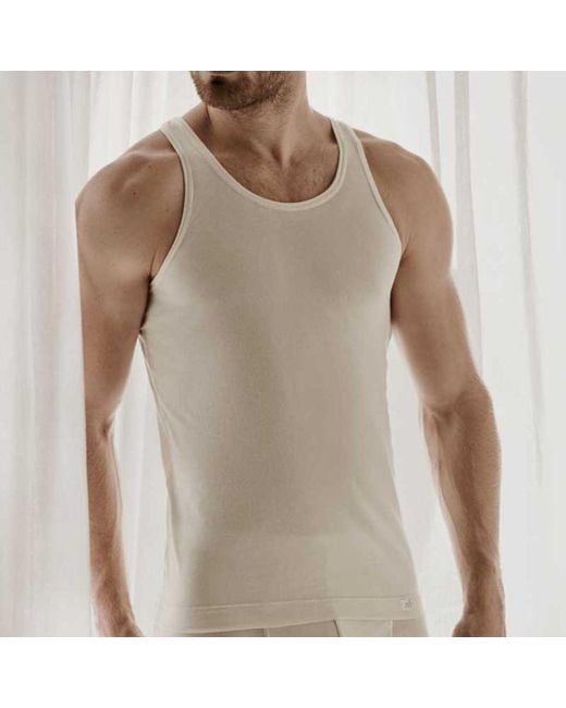 Zd - Zero Defects Gray Neutrals Neptuno Tank Top Soy Fiber – Antibacterial & Lightweight Fit for men