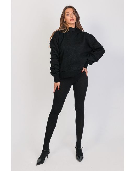 Maison Bogomil Black Knit Hoodie