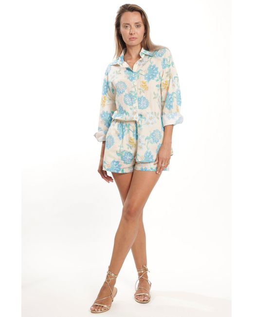 Bindu Blue Robi Blouse