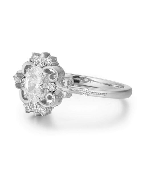 Azura Jewelry New York White Atlantis Vintage Topaz Ring Vermeil