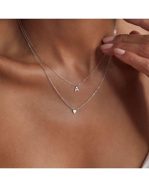 Lily & Roo Metallic Tiny Heart Necklace