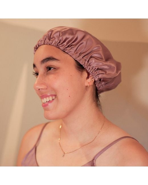Soft Strokes Silk Natural Pure Mulberry Silk Dusty Rose Hair Bonnet