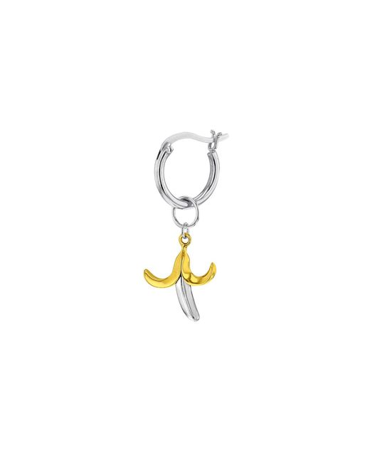 True Rocks Metallic Mini Banana Pendant 2Tone 18Kt-Plate & Sterling On Chain