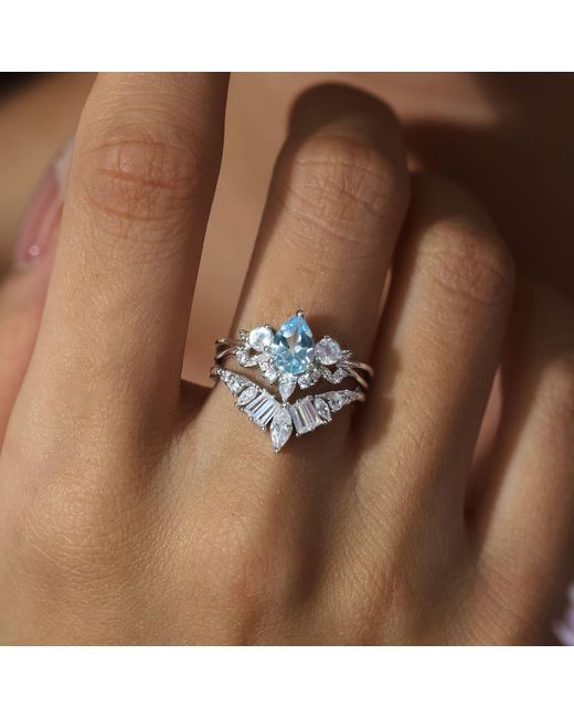 Azura Jewelry New York White Hillcrest Ring Vermeil