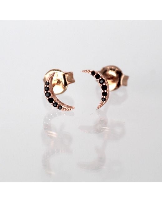 VicStoneNYC Fine Jewelry Metallic Moon Earrings