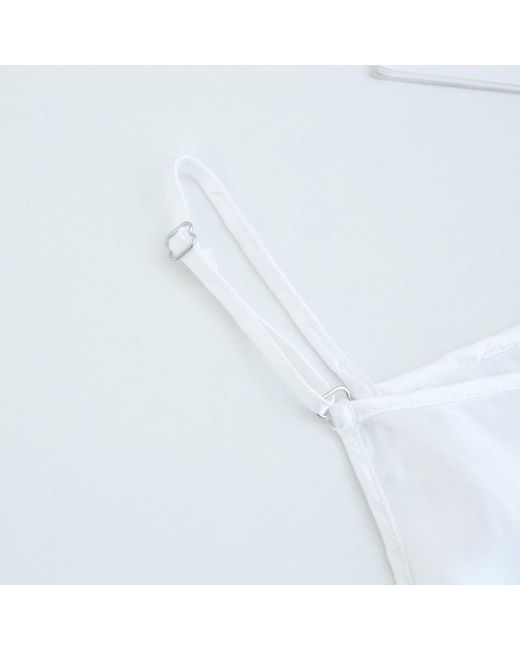 Soft Strokes Silk White Pure Mulberry Silk Camisole With Adjustable Straps