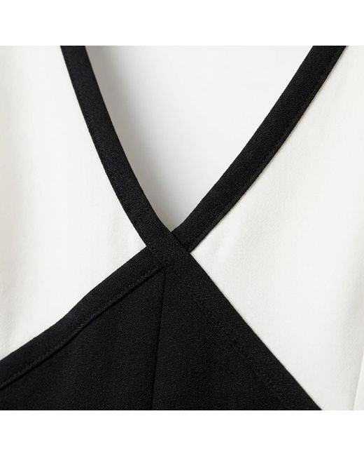 Modenaire Black Two Tone Jumpsuit Sculpted Wrap Form