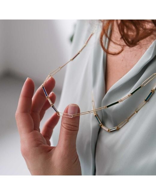 C|Nd|N by Candan Balto Metallic Megaron & Enamel Necklace