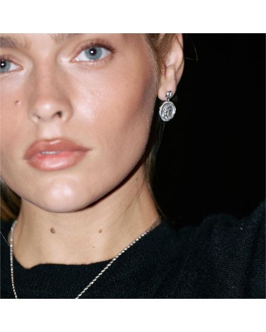 Bermuda Watch Company Metallic Maivelle Athena Coin Drop Earrings