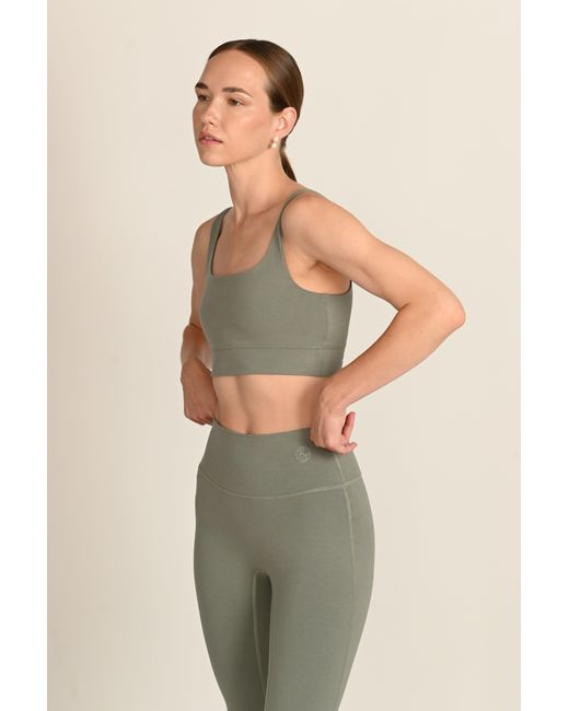 The Koozy Gray Daru High Waist Cropped Leggings