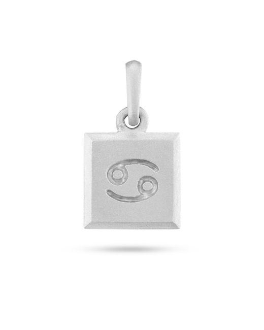 7879 White Cancer Zodiac Pendant