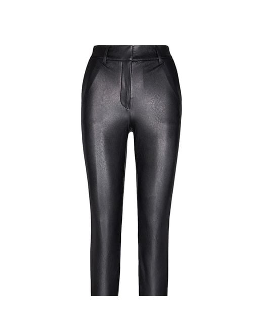 Commando Gray Faux Leather Crop Trouser, Slg67