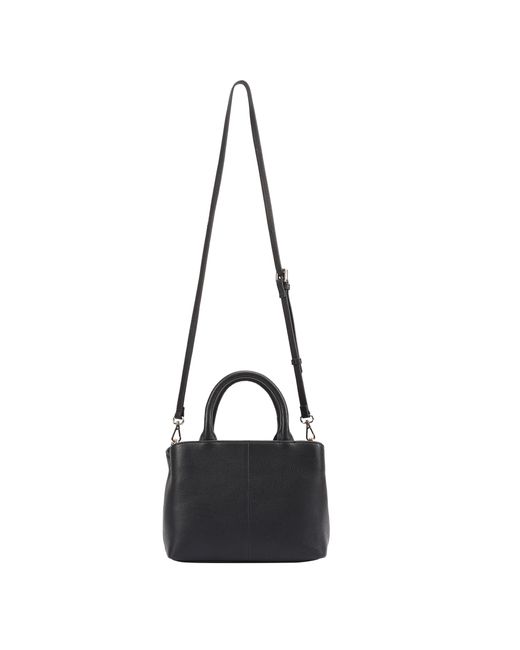 Paul Costelloe Black Navarre Leather Crossbody Bag