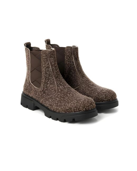 By Virgo Brown Thera Handcrafted Mohair Leather Boot