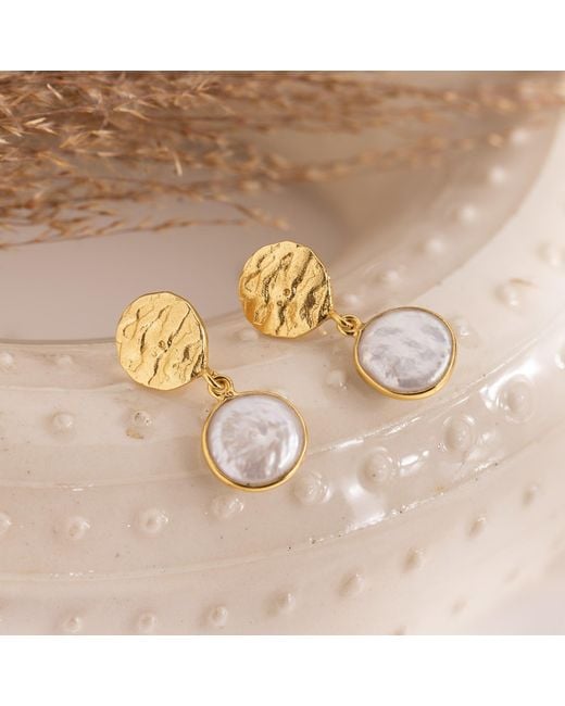 GEM BAZAAR Metallic Cleo Drop Earrings