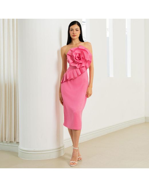 Yumi Kim Pink Rio Linen Dress