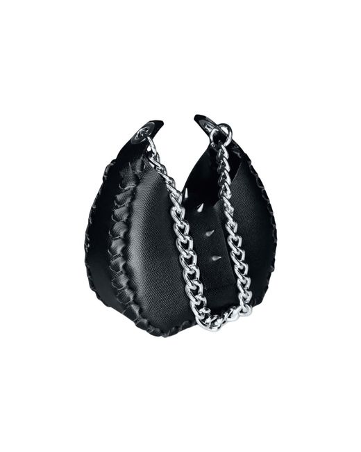 Ruj Heritage Black Mini Hobo Bag