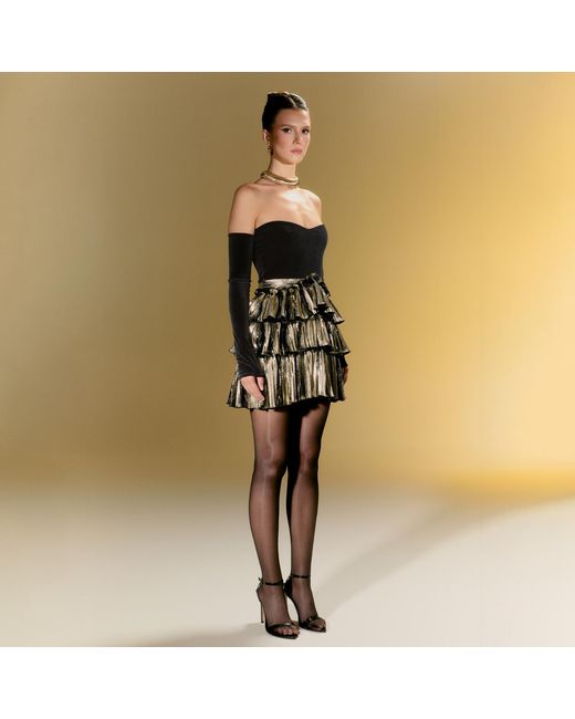 Nur Karaata Black Versailles Mini Dress
