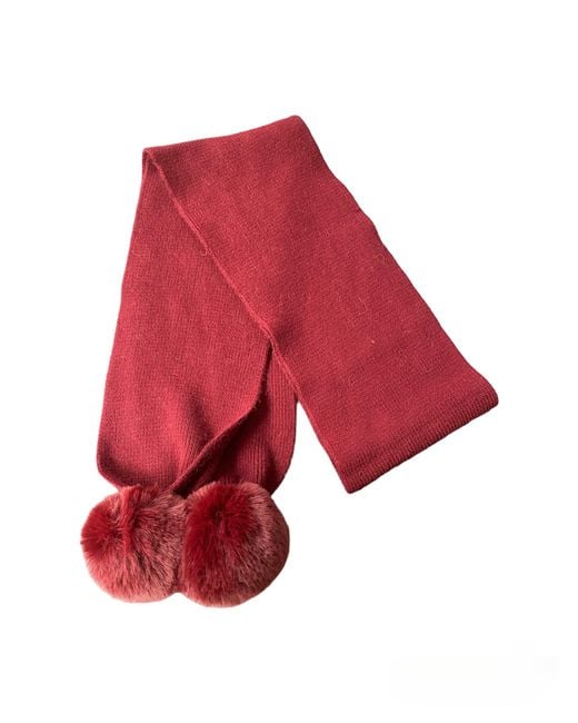Lula-Ru Red Cashmere Scarf