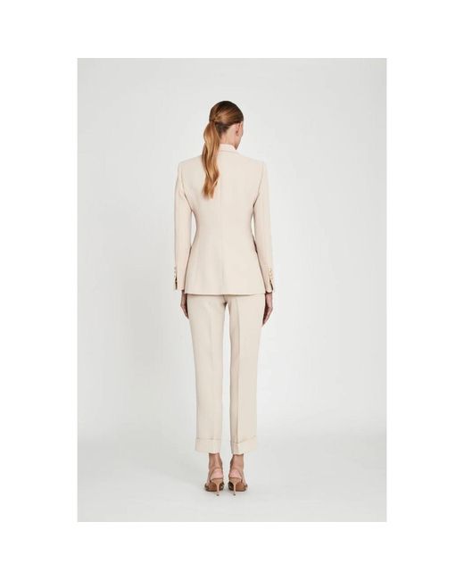 The Extreme Collection Natural Neutrals Tailored Blazer Single-Button Atelier